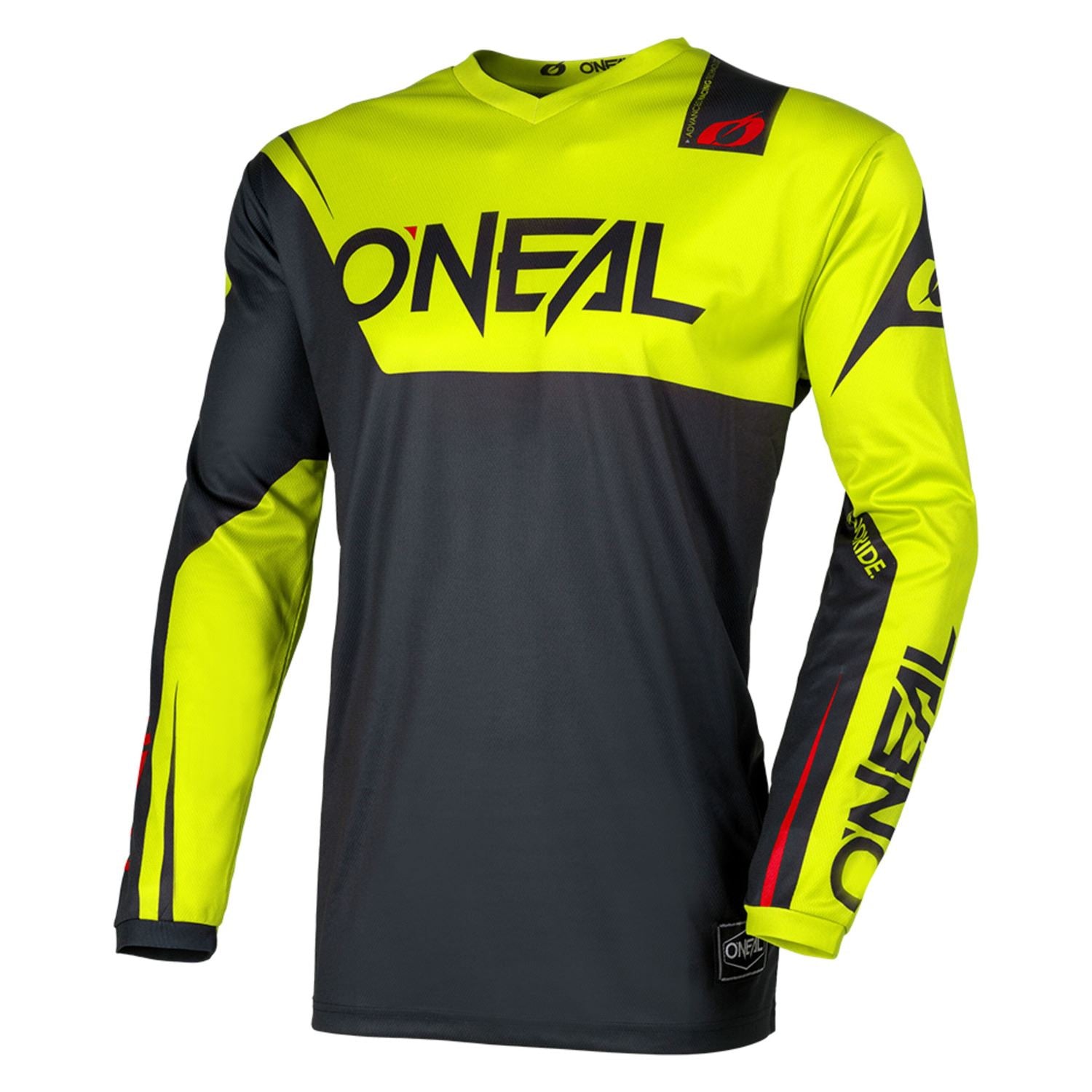 O'Neal 2026 Element Racewear Black Neon Yellow MX Jersey